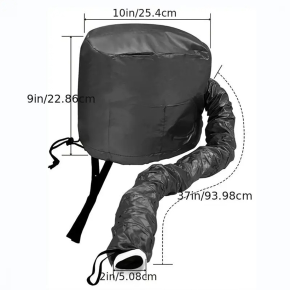 1pc Soft Bonnet Hooded Hair Dryer Attachment - Picture 4 of 6